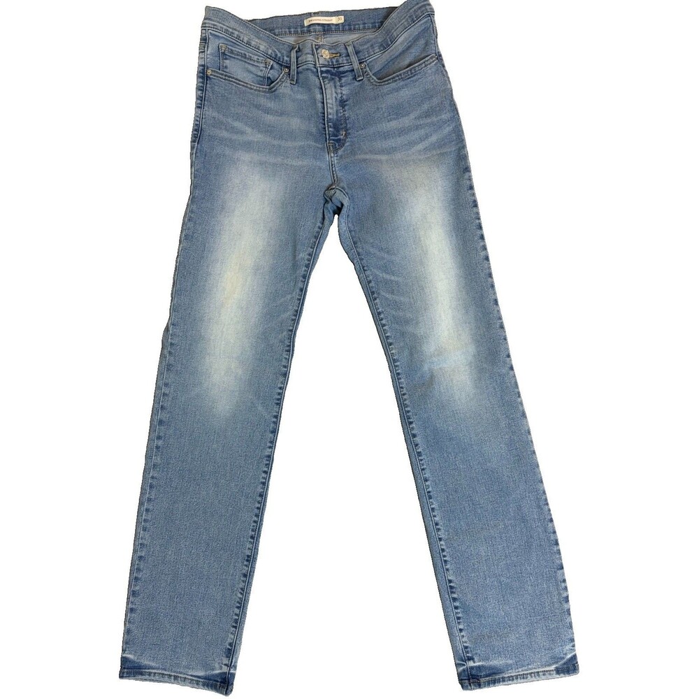 LEVIS 314 Shaping Straight Jeans Womens Size 30 Light Wash Denim Stretch